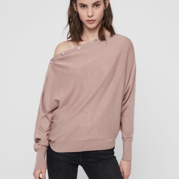 AllSaints Elle eyelet jumper size M - Picture 1 of 14